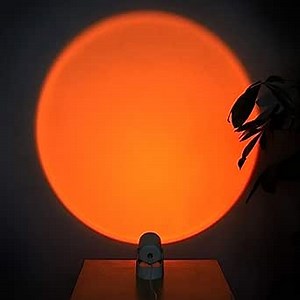 Tiktok Sunset Rainbow Projection Floor Lamp Romantic LED Sunset Night Light for Kids Decor Incomparable Natural Rainbow Projector Light, Sunset Lamp with 180 Degree Rotation & Saturated Colors