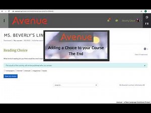 Creating a Needs Assessment with a Choice