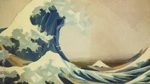 The Great Wave off Kanagawa by Hokusai