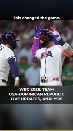 ⚾️ WBC 2026: Team USA-Dominican Republic live updates, analysis #wbc2026