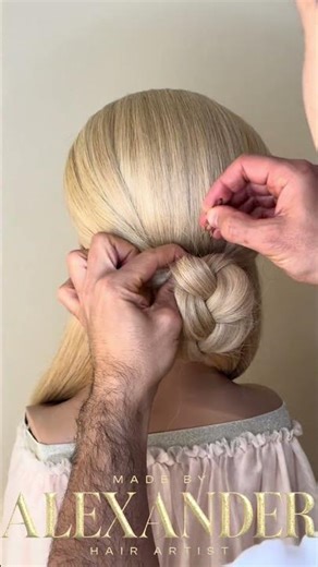 HAIRSTYLING LONGHAIR UPDO TUTORIAL FESTIVE WEDDING GUEST UPDO EASY AND SIMPLE #made_by_alexander