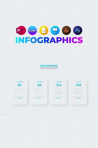 Neumorphic Infographic Animation ✨ | Modern PowerPoint Design