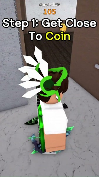 How to pick up a Coin in MM2?! #roblox #fyproblox #murdermystery2 #mm2 #funny #foryou #robloxedit