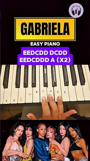 GABRIELA 🎵 Easy Piano #katseye #pianotutorial