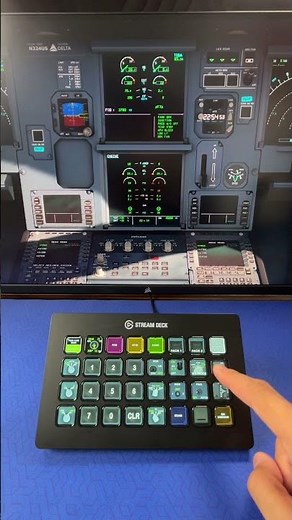 Enhance your flying experience using Stream Deck #streamdeck #shorts #flightsimulator