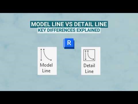 Revit Model Line vs Detail Line - Key Differences Explained 3D vs 2D