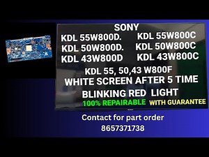 Sony TV Blinking Red Light 5 Times Easy to fix it-solved #sonyledtvrepair