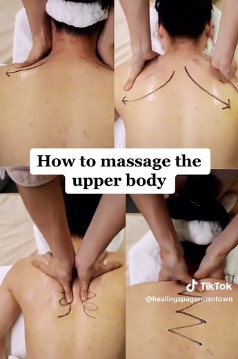 How to massage the upper body. #massage #massagetherapy #upperbody #upperbodymassage#upperbodyworkout #upperbackmassage #upperbackworkout #bodycare#bodymassage #wellness#healthy#healing#healingspagerman#relax#fyp#foryou