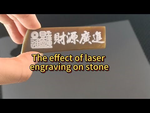 The effect of laser engraving on stone