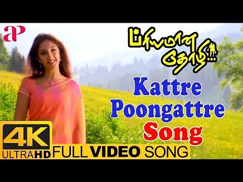KS Chithra Hits | Kattre Poongattre Full Video Song 4K | Priyamana Thozhi Movie Songs | SA Rajkumar