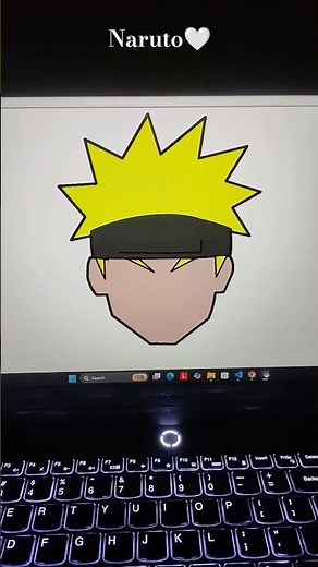 How to draw Naruto using Python #anime #tech #shorts #coding #viral #character #narutofans #python