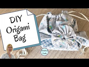 How to Easily Sew an Origami Bag Pouch from 2 Fabric Squares
