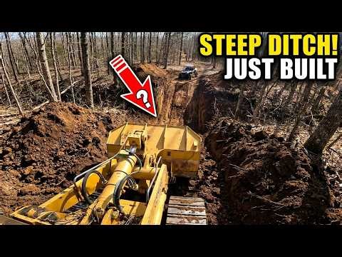 This Steep Ditch Crossing Just Got A Complete Makeover-Cutting new road