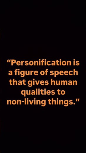 Personification made easy with examples.Perfect for exams 📖 #englishstudents #literatureshorts