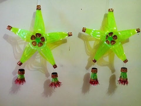 DIY Christmas Lantern / Parol Made of Recycled Plastic Bottle