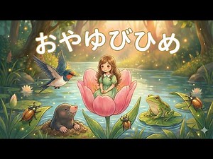 【読み聞かせ】おやゆび姫（アンデルセン童話）眠れる絵本アニメ【日本語/字幕】