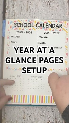 2026 Year at a Glance Pages