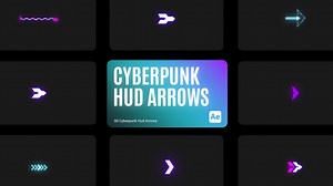 Cyberpunk HUD Arrow for After Effects