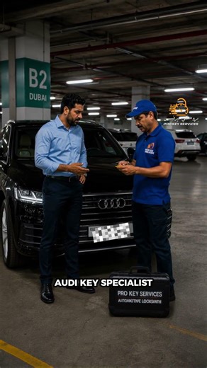 Audi Car Key Programming Dubai | Q7 Smart Key Made at Your Car #shorts