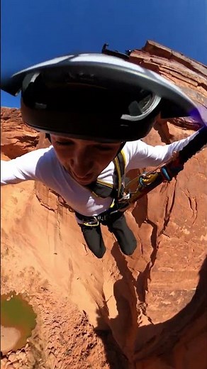 Full Send Off a 400ft Cliff 🎬 Reed Boggs #Shorts #Moab