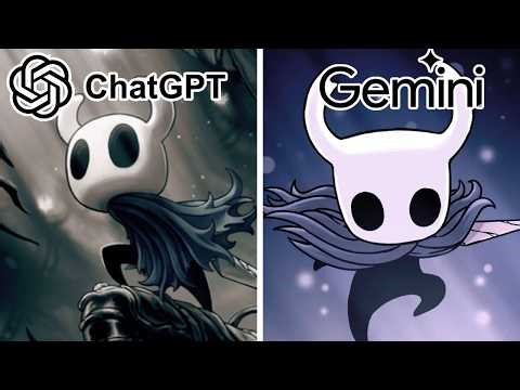 ChatGPT vs Gemini Criando HOLLOW KNIGHT do ZERO! (jogável?)