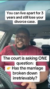 You can live apart for 3 years and still lose your divorce case #divorce #divorced #divorcee #divorcees #divorcelawyer | Daniel O. Robinson