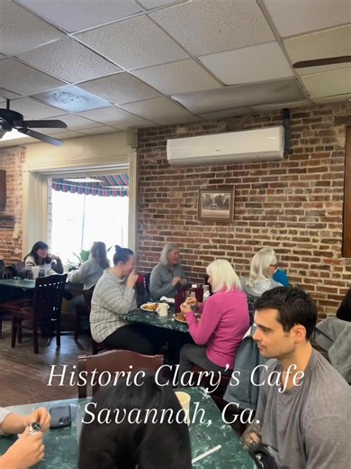 The time and place are all about who you share them with. 💚 At Clary’s Café, every table holds a story—friends catching up, families making memories, strangers becoming regulars. Come as you are. Stay awhile. That’s the magic. ☕✨ #ClarysCafe #SavannahEats #HistoricDiner #CommunityTable #SharedMoments | Clary's Cafe