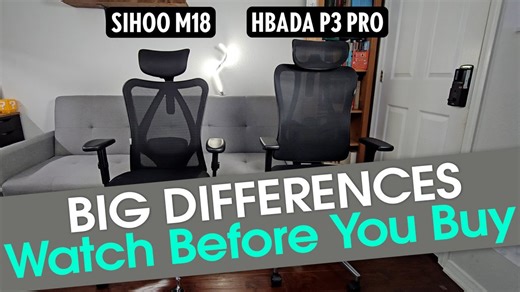 Hbada P3 Pro vs Sihoo M18 - Side by Side Comparison ¦ Best Budget Ergonomic Office Chair