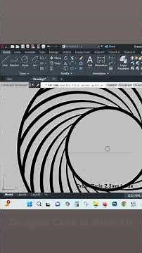 Clock Design in AutoCAD | Circle & Array Practice