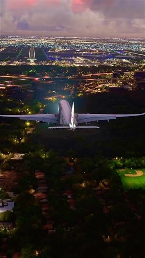 Early morning Airbus A350 approach into Chicago | Microsoft Flight Simulator