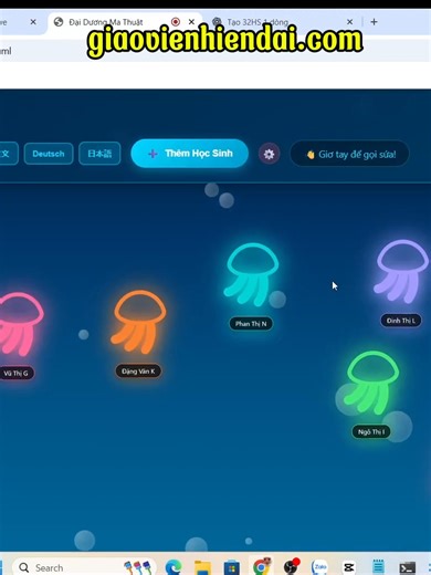 Chức năng gọi tên HS theo GV chỉ định Tải file Sứa Gọi Tên Bằng Cử Chỉ tại giaovienhiendai.com #giaovienhiendai #doimoidayhoc #daiduongmathuat