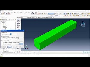 Modelling and Apply pushover and cyclic load test on beam column by ABAQUS and get hysteresis loop
