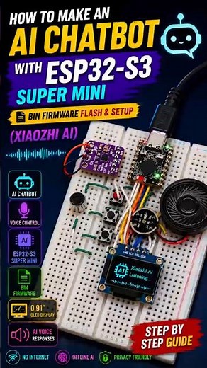Turn Your ESP32-S3 into an AI Chatbot Robot 🤖 | BIN Firmware Guide