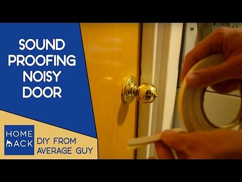 Sound proofing loud noisy door