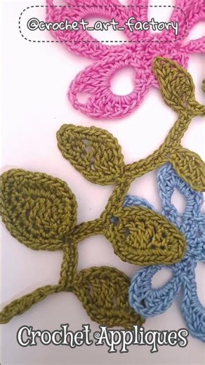 Crochet flower Applique #crochet #ganchillo #flower #button #3d #buttonhole #applique #viral #colors