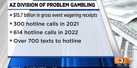 Calls on the rise to Arizona gambling hotline