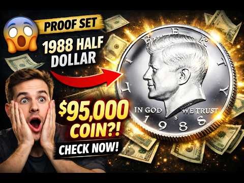 1988 Kennedy Half Dollar Worth Up to $95,000? Rare Proof Coin Value & Hidden Treasure!
