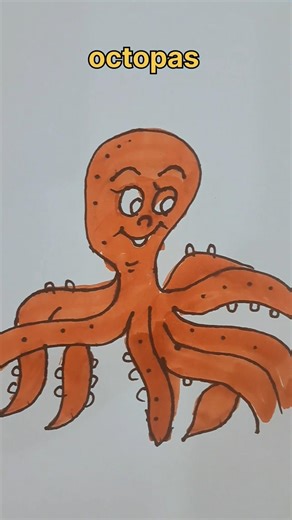 How To Draw Easy Octopas Drawing #art #viral #drawing #shorts