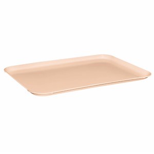 MFG Tray 303001-1203 10" x 14" Peach Rectangle Fiberglass Cafeteria Tray - 12/Pack