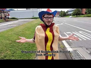 Protesting Suddenlink in Charleston, WV.