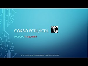 Estratto da lezioni ECDL IT Security