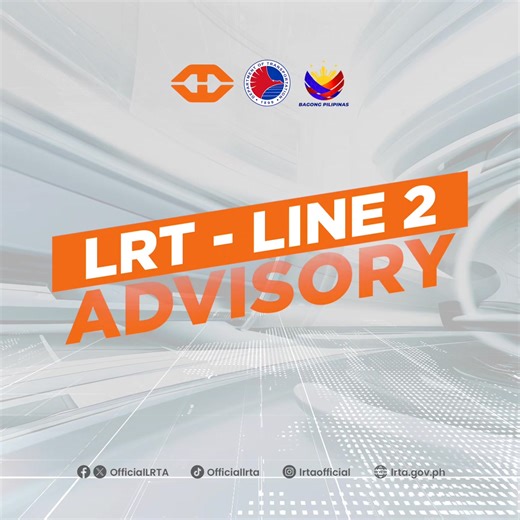 #LRTAdvisory Balik-normal na ang operasyon ng LRT-2 mula RECTO STATION hanggang ANTIPOLO STATION at pabalik. Maraming salamat po sa inyong pang-unawa! #DOTrPH #LRTA | Light Rail Transit Authority-LRT Line 2