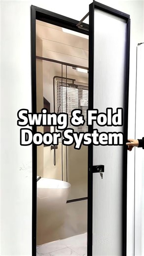 A swing-and-fold door system that opens wide without taking over your space. Smooth operation, clean lines, and flexible opening angles make it ideal for modern interiors, small rooms, and custom layouts. Designed for everyday use where space efficiency and simplicity matter. Custom sizes and configurations available. #SwingFoldDoor #FoldingDoorSystem #SpaceSavingDesign #ModernInteriors #InteriorDoors #SmallSpaceSolutions #CustomDoors #HomeDesign #ApartmentLiving #FlexibleSpaces #lumispace | Lum
