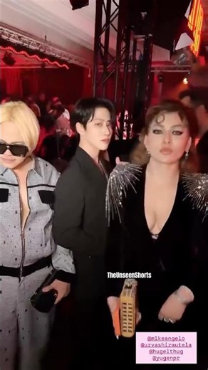 Urvashi Rautela 🔥 & Mike Angelo😎together at Cannes 2026 ✨ making a glamorous appearance