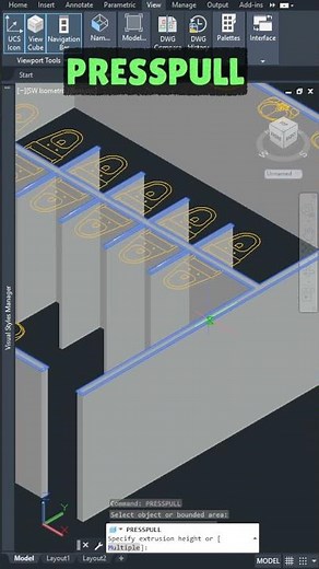 4 WAYS TO CREATE 3D WALLS in AutoCAD #shorts #tutorial #autocad #autocadtips #autocadtutorial