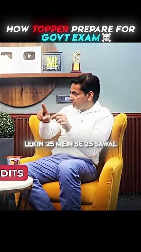 How Topper Prepare for Govt Exam ! #careerwill #rakeshyadavsir #shorts