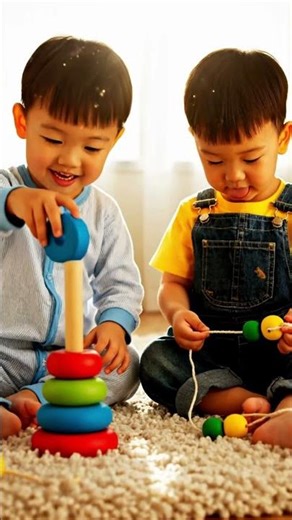 Educational Stacking & Threading Toys for Toddlers – Learn, Build & Grow Through Play!#KidsToys
