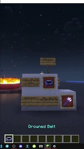 HOW IT WORKS and HOW TO GET THE DROWNED BELT IN MINECRAFT