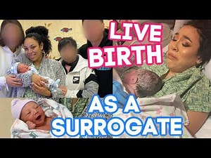 EMOTIONAL LABOR AND DELIVERY VLOG | Unmedicated, Live Birth, As a Surrogate | Harmony