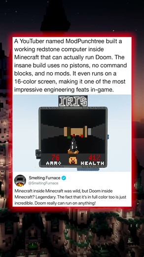 A YouTuber named ModPunchtree built a working redstone computer inside Minecraft